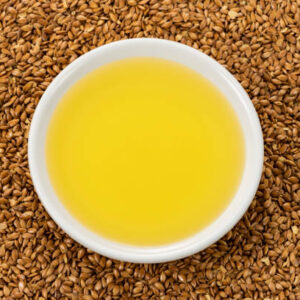 Flaxseed oil and roasted flaxseeds